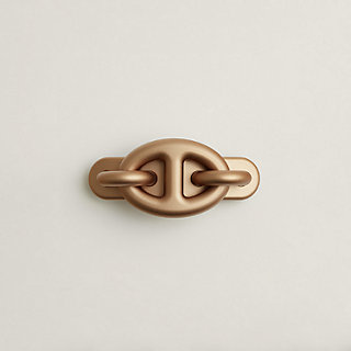 上品に輝く【HERMES】Barrette Tri Maillon PM ヘアクリップ Tri Maillon PM hair clip | Hermès USA